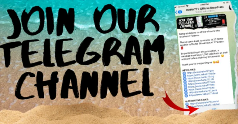 HAHA777 Telegram Promo Win 77 PHP